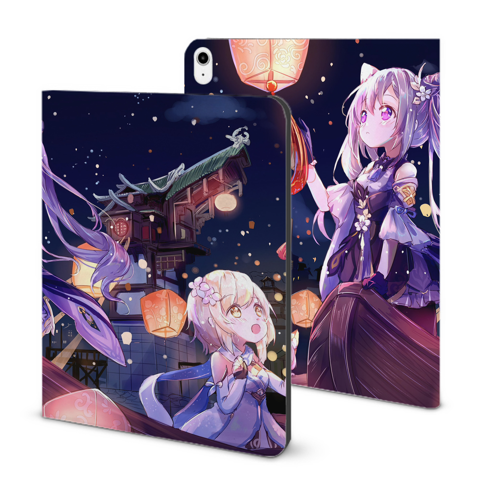 げんし神 genshin IPadケース ペンホルダー付き ブックスタイルデザイン